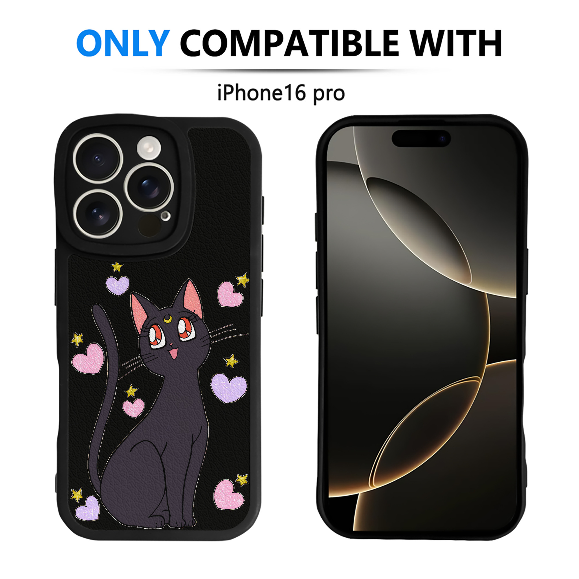 （画像用） 美少女戦士セーラームーン Sailor Moon 【iPhone 16シリーズ対応】シリコンスマホケース（レザー調） 材質：シリコン